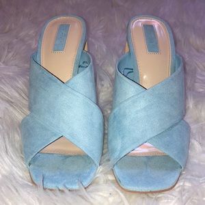 Open toe mules